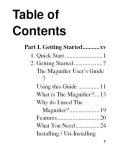 Table of Contents